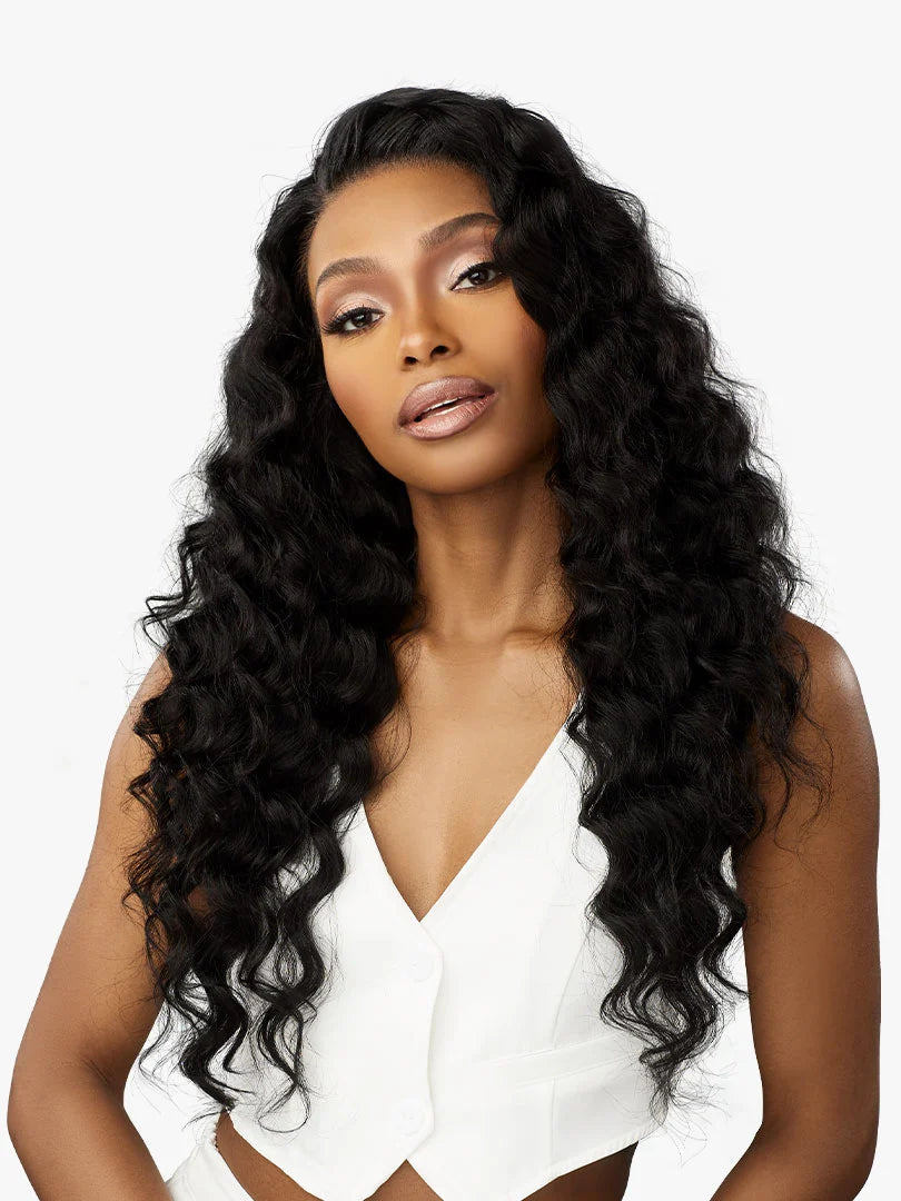 Sensationnel 13A 100% Virgin Human Hair Glueless 13x4 HD Lace Front Wig LOOSE WAVE 20"