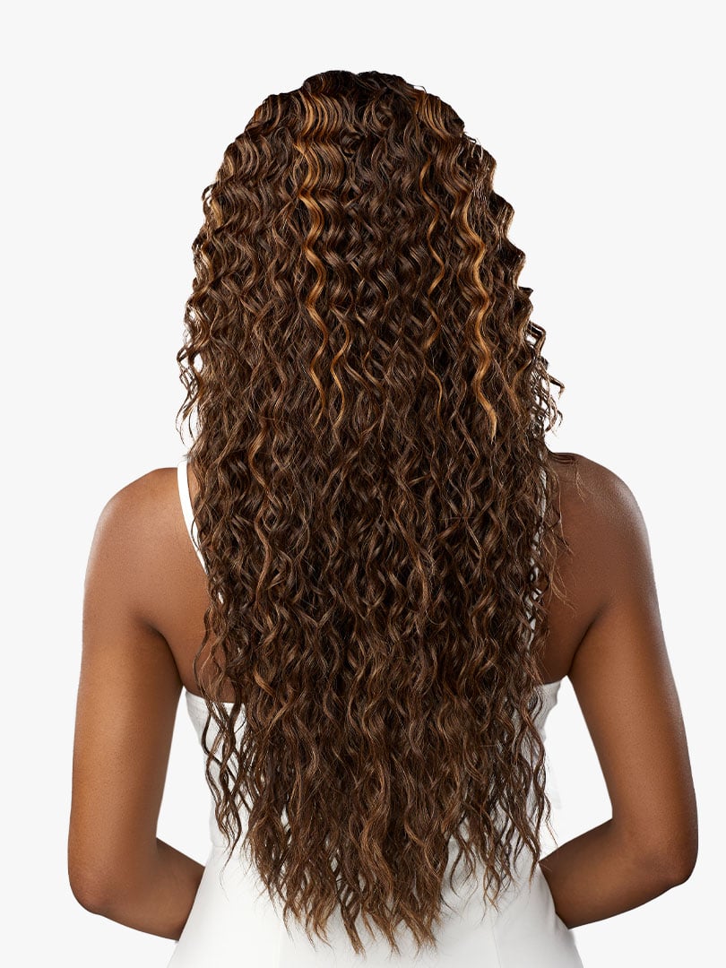 Sensationnel Human Hair Blend Butta Glueless HD Lace Front Wig WATER DEEP 28