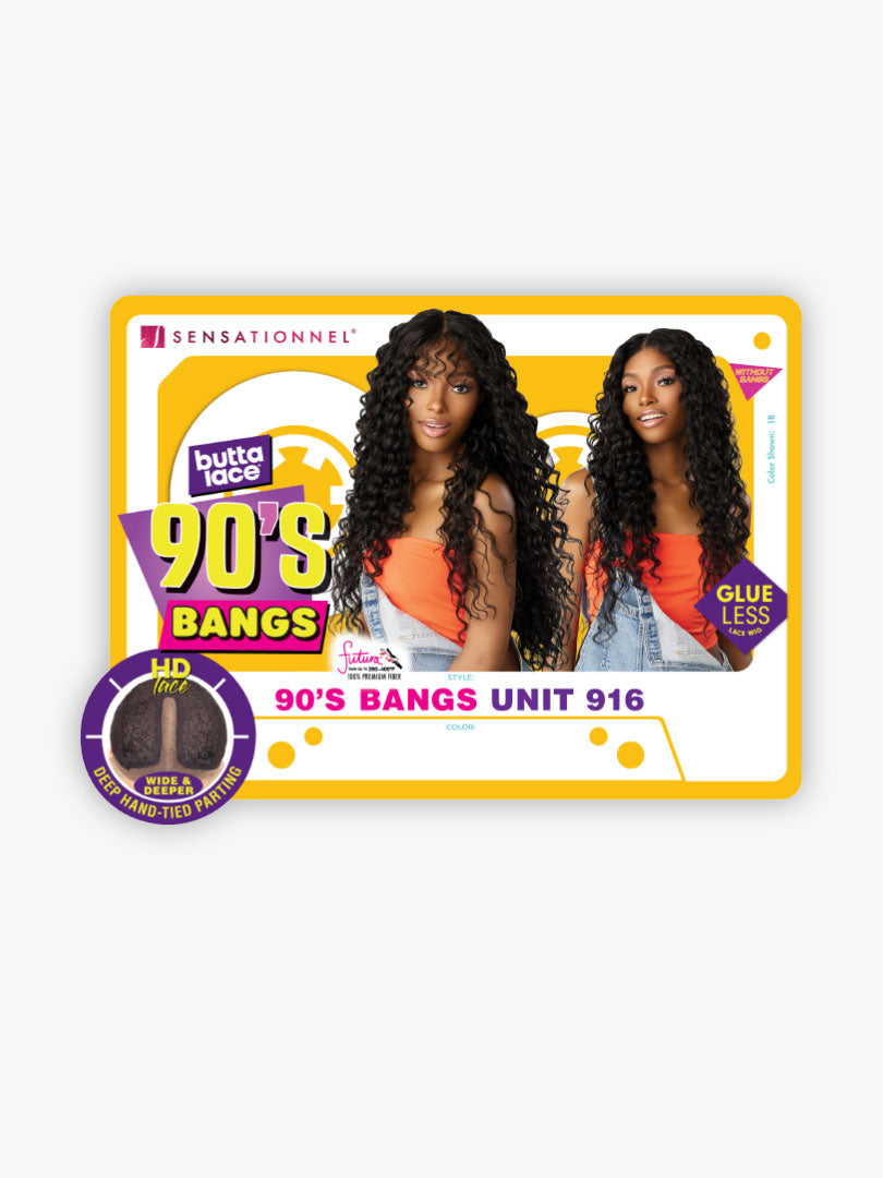 Sensationnel Butta Lace 90's Bangs Glueless HD Lace Front Wig 90'S BANGS UNIT 916