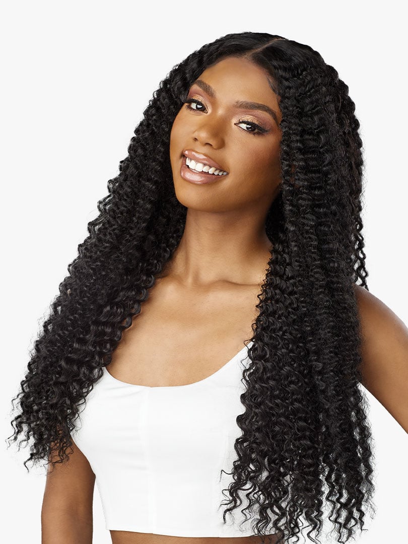 Sensationnel Butta Lace Wet and Wavy Glueless Human Hair Blend HD Lace Front Wig WATER WAVE 26
