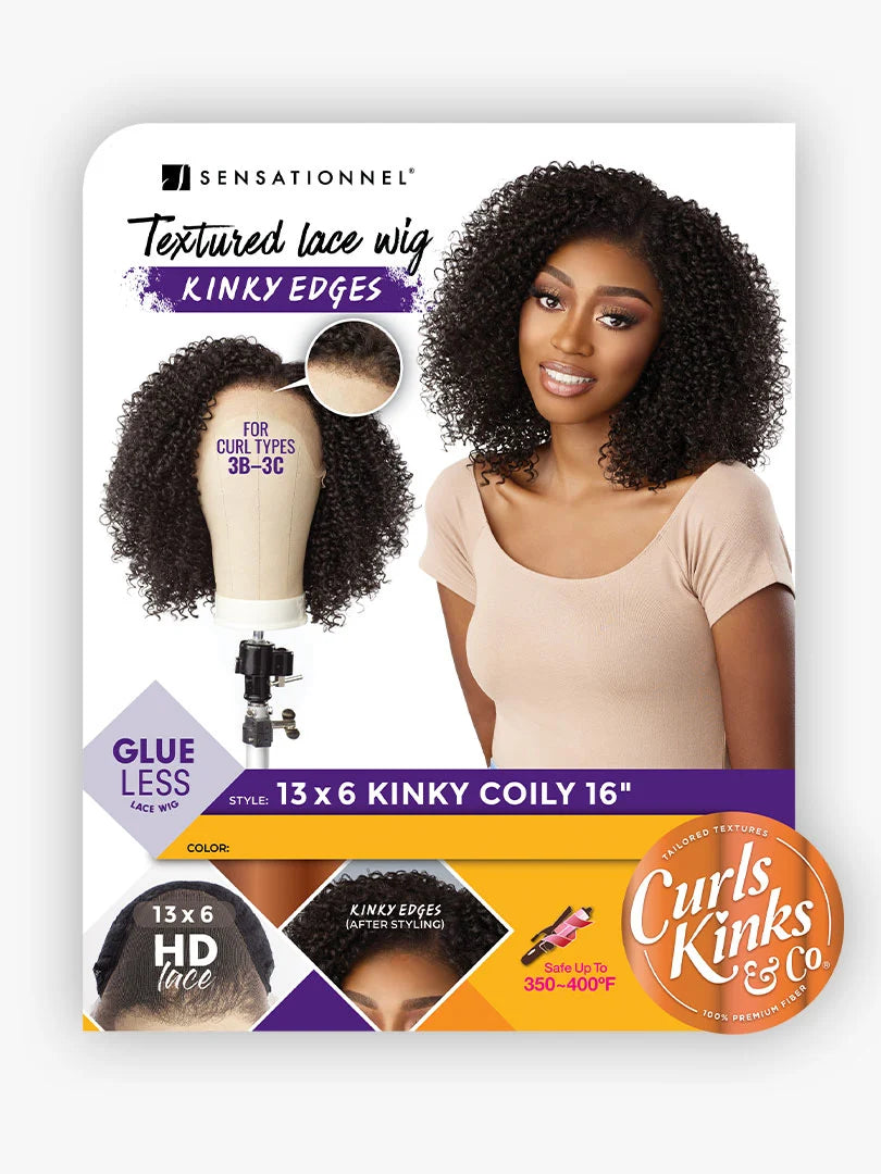 Sensationnel Curls Kinks & Co Synthetic Hair 13x6 Glueless HD Lace Wig  KINKY COILY 16