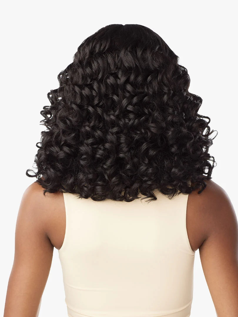 Sensationnel Curls Kinks & Co Glueless Textured HD Lace Front Wig Y-PART KINKY EDGES SPIRAL CURL 14"
