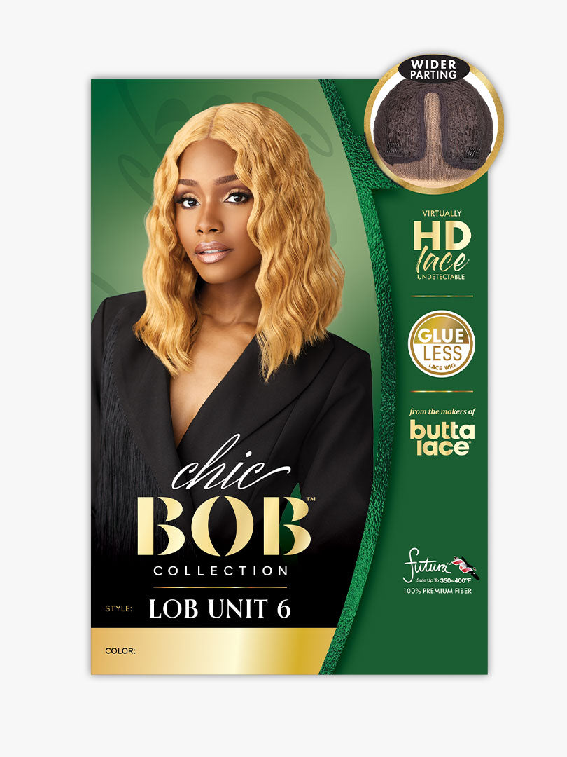 Sensationnel Butta Lace Chic Bob Glueless HD Lace Front Wig LOB UNIT 6
