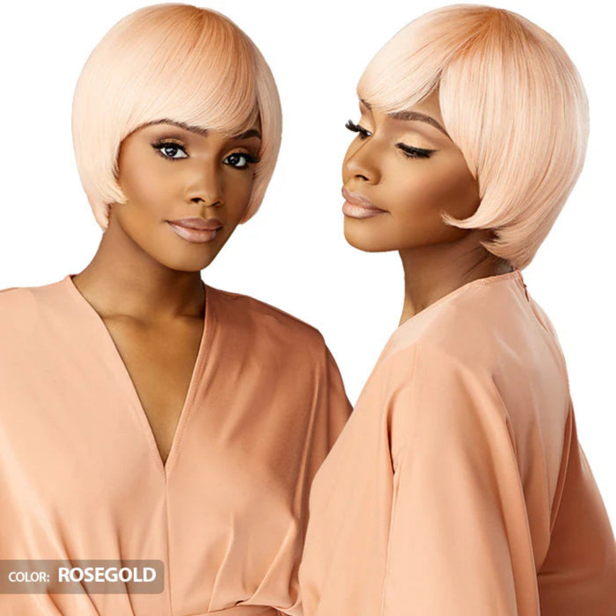 Sensationnel Empire Bob Collection with Bangs Full 100% Human Hair Wig MUSHROOMS CUT