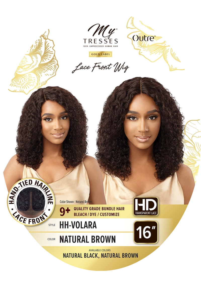 Outre My Tresses Gold Label 100% Unprocessed Human Hair HD Lace Front Wig Volara
