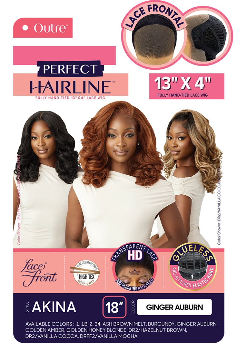 Outre Perfect Hairline Glueless Hand-Tied 13x4 HD Lace Front Wig AKINA