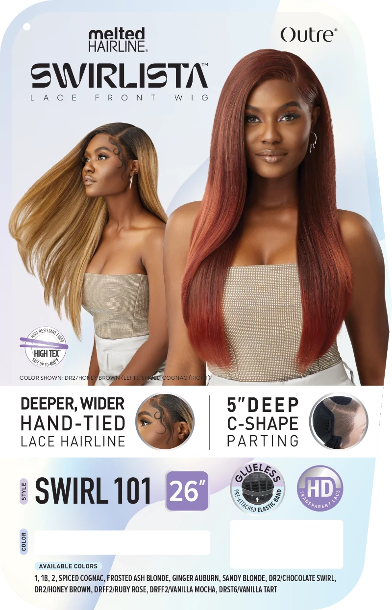 Outre Melted Hairline Swirlista Glueless 5" Deep Parting HD Lace Front Wig SWIRL 101 (discount applied)