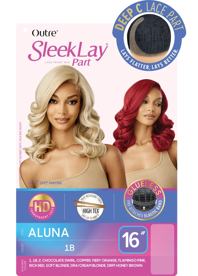 Outre HD Lace Front Wig SleekLay Glueless Deep C Lace Part Wig Aluna