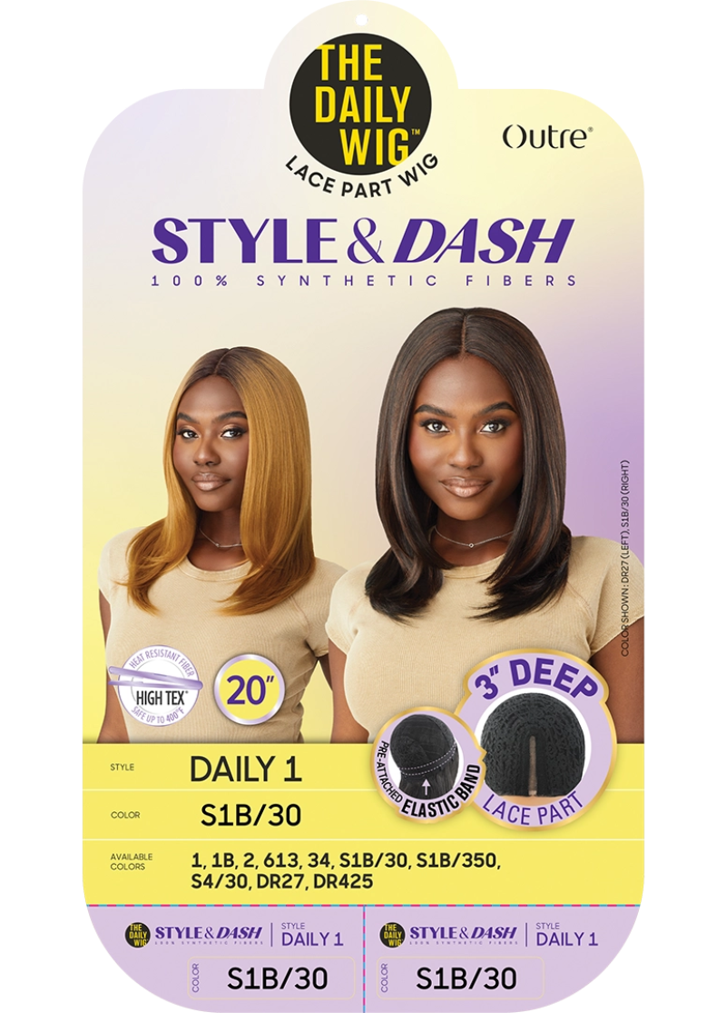 Outre The Daily Wig Style & Dash 3" Deep Lace Part Wig DAILY 1