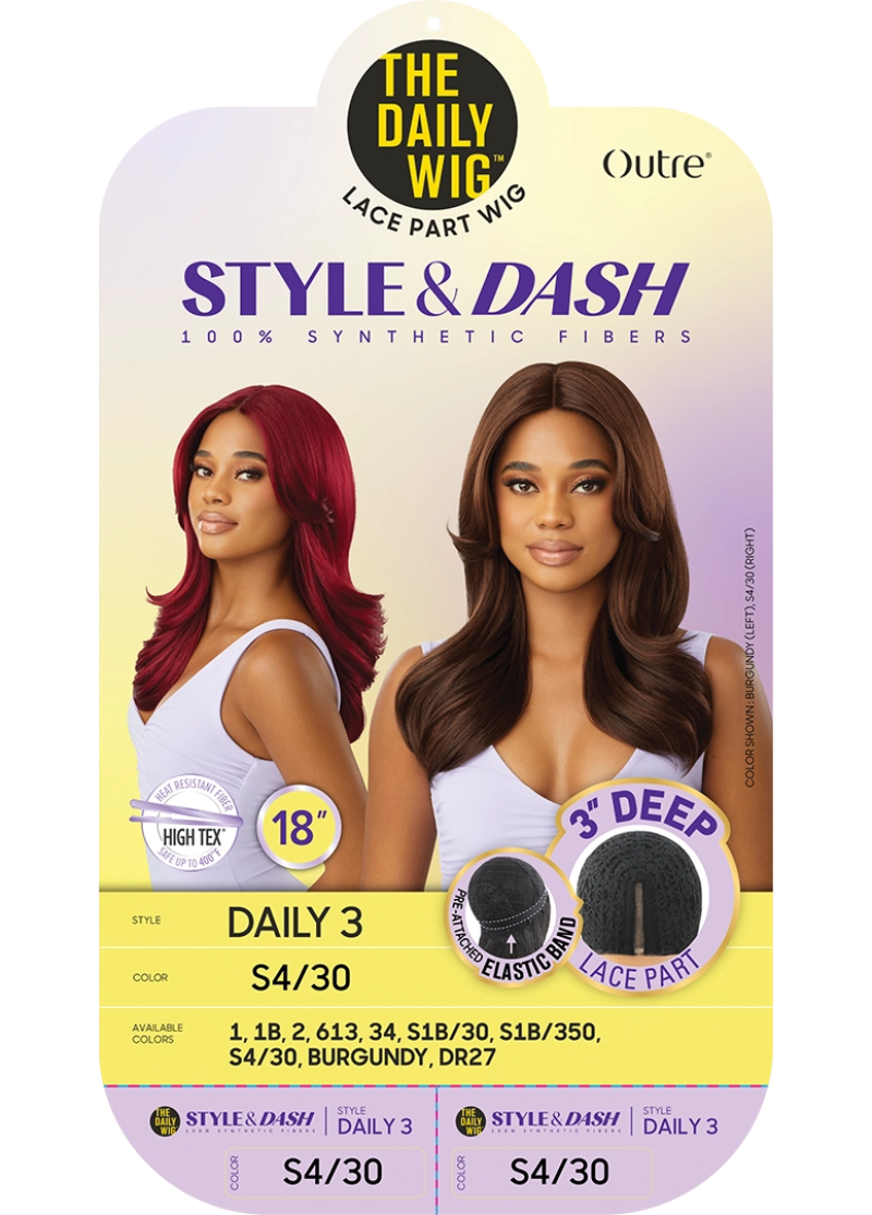 Outre The Daily Wig Style & Dash 3" Deep Lace Part Wig DAILY 3