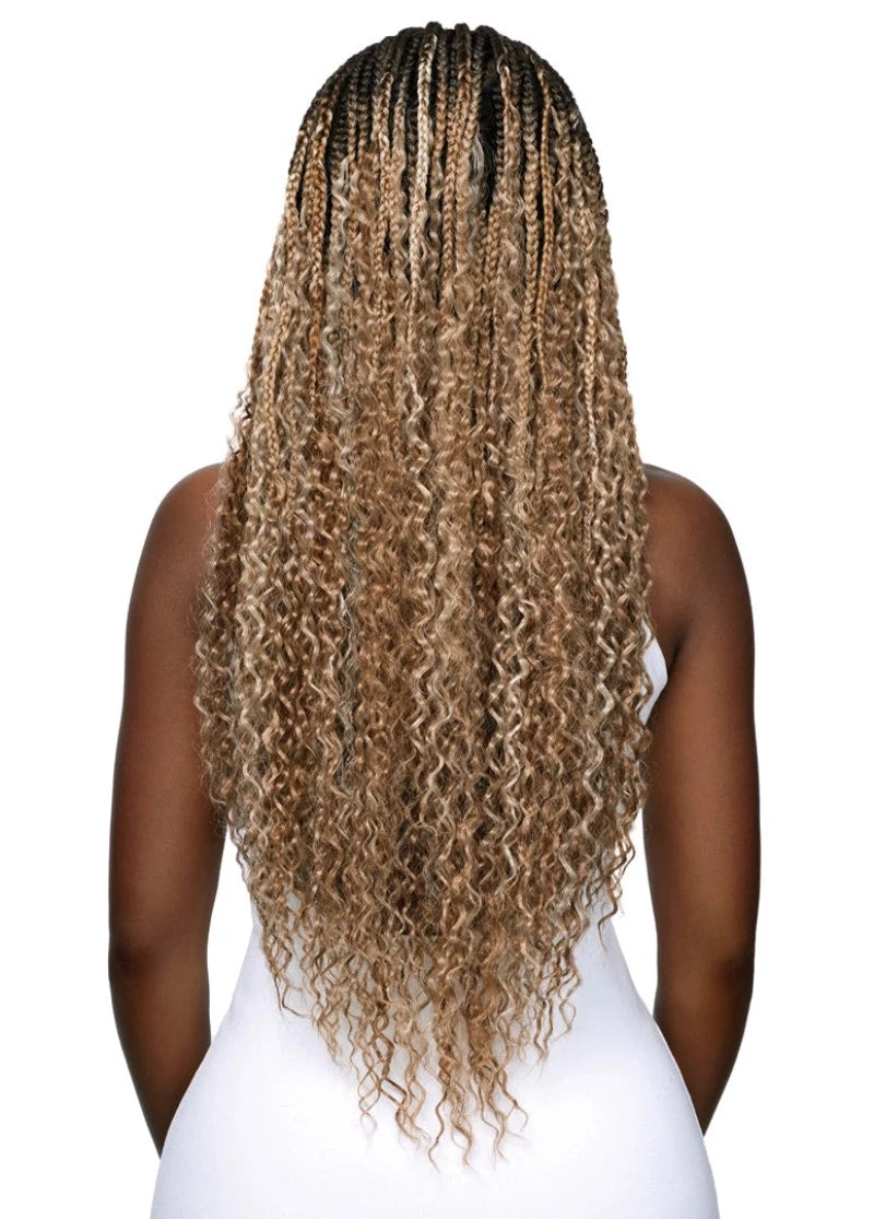 Outre Glueless Synthetic Hand-Tied Pre-Braided 13X4 HD Lace Front Wig BOHO BOX BRAID 30"