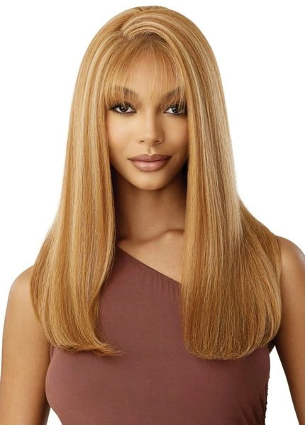 Outre 5x5 Lace Closure Wig Human Hair Blend Glueless HD Lace Front Wig NATURAL YAKI 22