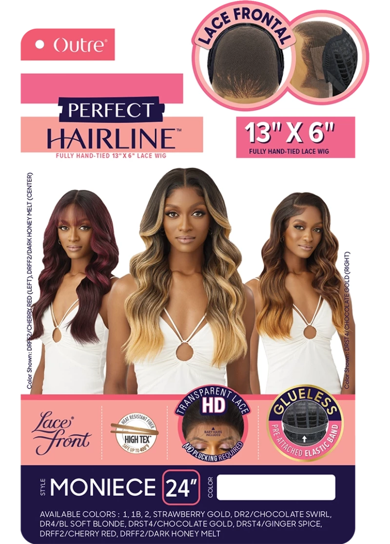 Outre Perfect Hairline Glueless Synthetic Hair 13X6 HD Lace Front Wig Moniece