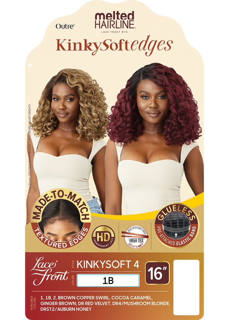 Outre Melted Hairline Kinky Soft Edges Glueless HD Lace Front Wig KINKYSOFT 4
