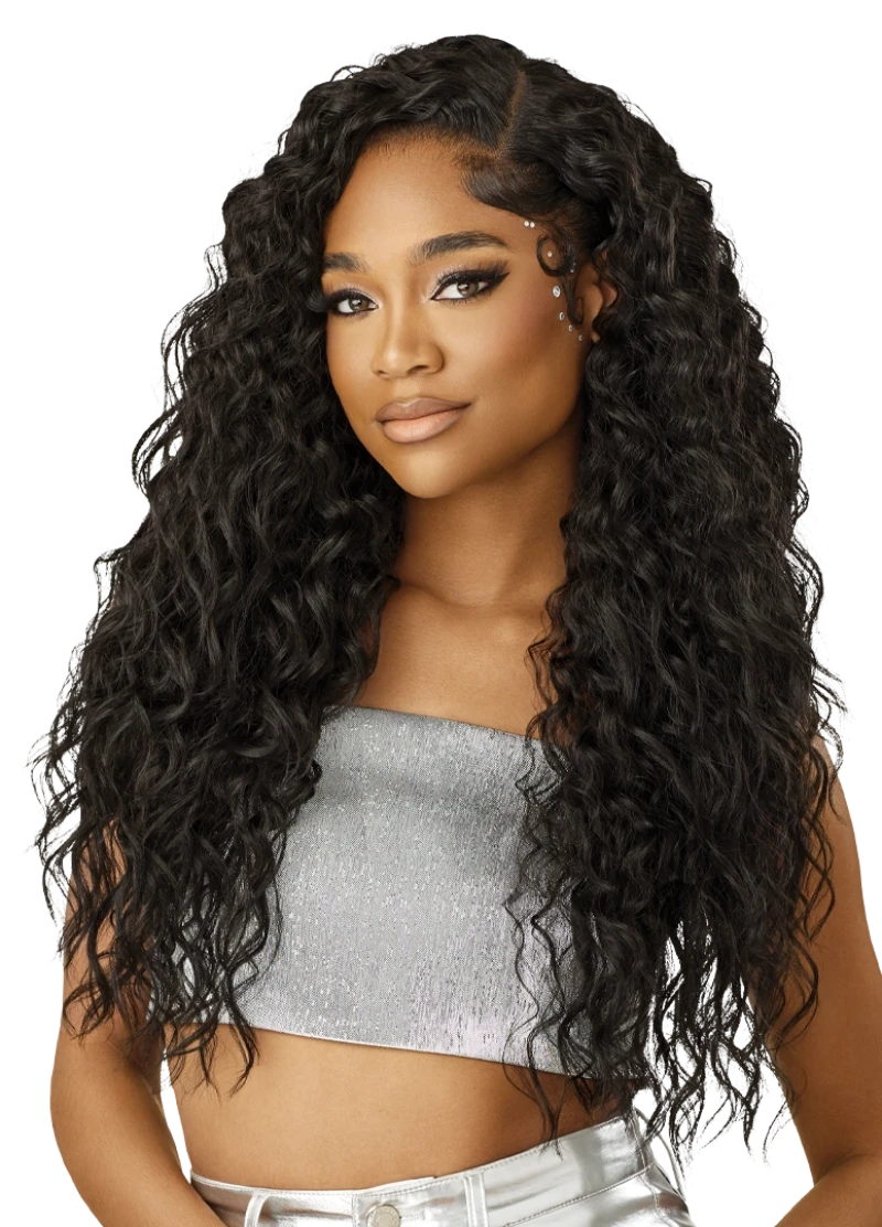 Outre Melted Hairline Swirlista Glueless HD Lace Front 5" Deep C-Shape Parting Wig SWIRL 111