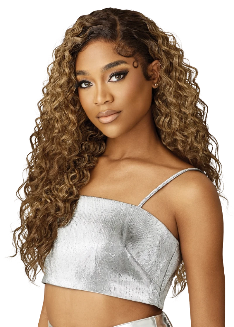Outre Melted Hairline Swirlista Glueless HD Lace Front 5" Deep C-Shape Parting Wig SWIRL 111