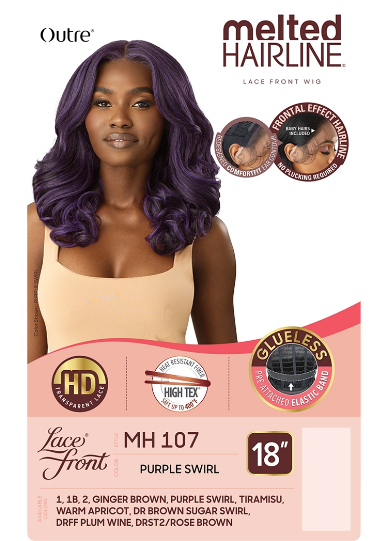 Outre Melted Hairline Glueless HD Lace Front Wig MH 107
