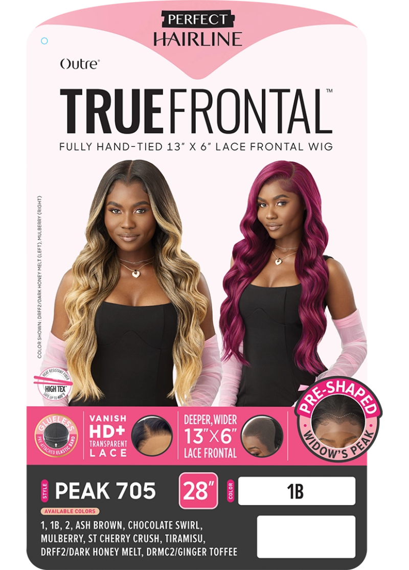 Outre Perfect Hairline True Frontal Glueless 13x6 HD Lace Front Wig PEAK 705