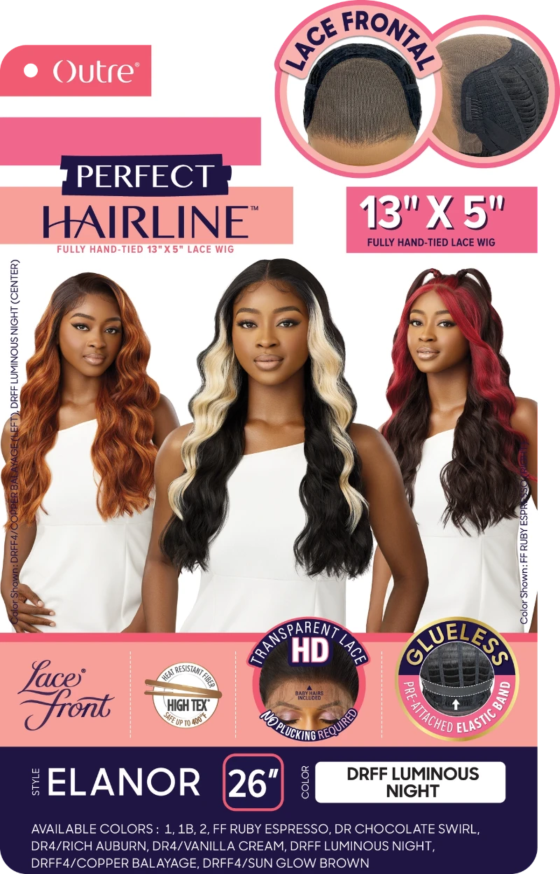Outre Perfect Hairline Synthetic Hair Glueless 13x5 HD Lace Front Wig ELANOR