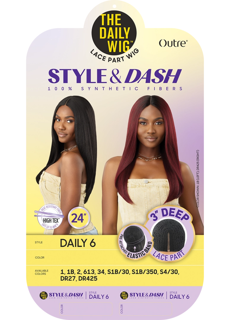 Outre The Daily Wig Style & Dash 3" Deep Lace Part Wig DAILY 6