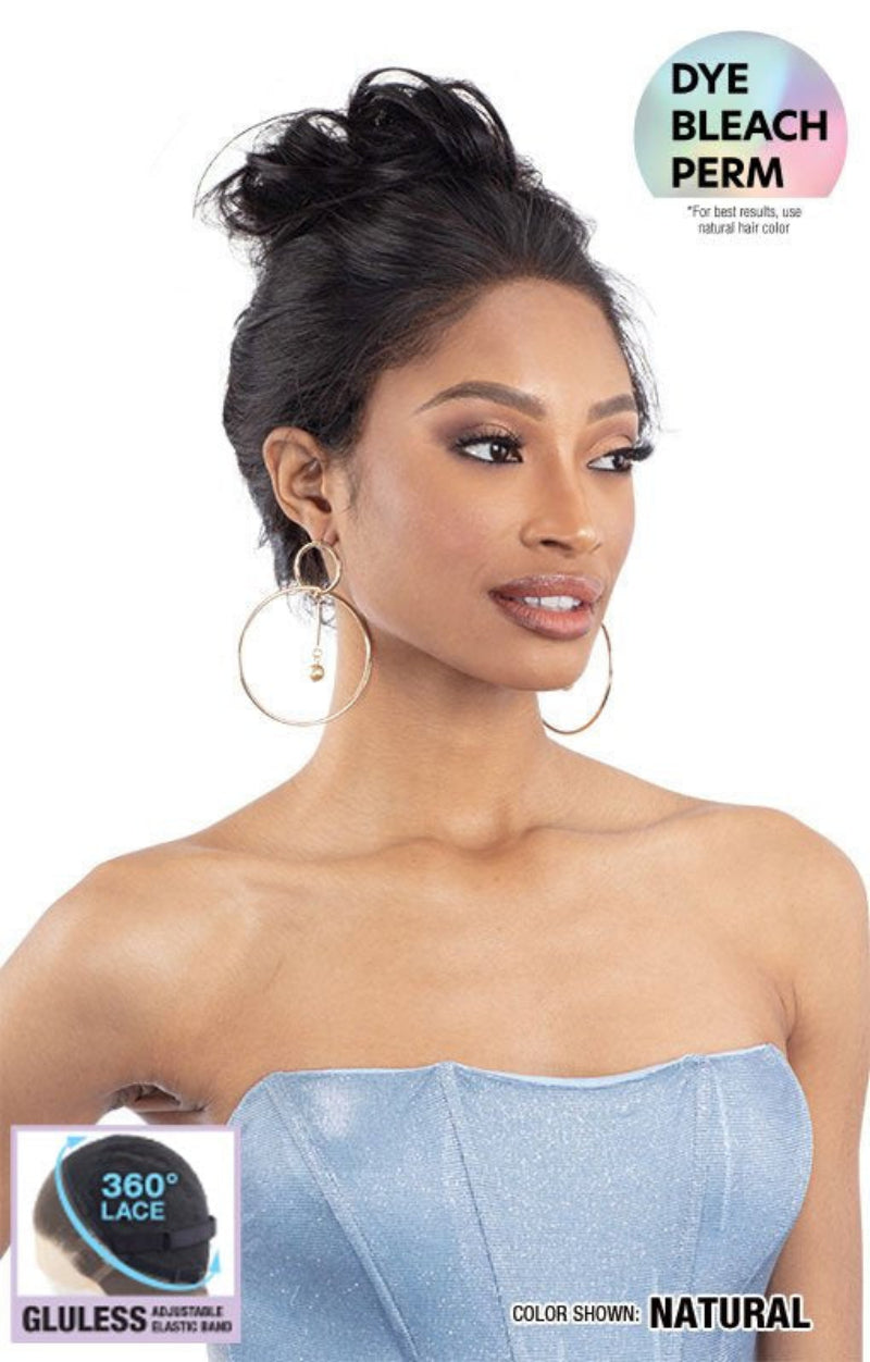 Shake N Go Glossy 100% Virgin Remy Human Hair 360 13x4 Glueless HD Lace Frontal Wig STRAIGHT 24