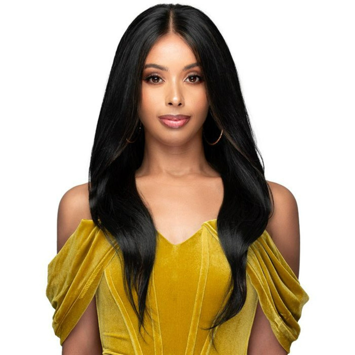 Bobbi Boss Miss Origin Designer Human Hair Blend 13x4 HD Full Lace Wig FLB002 LAUREN