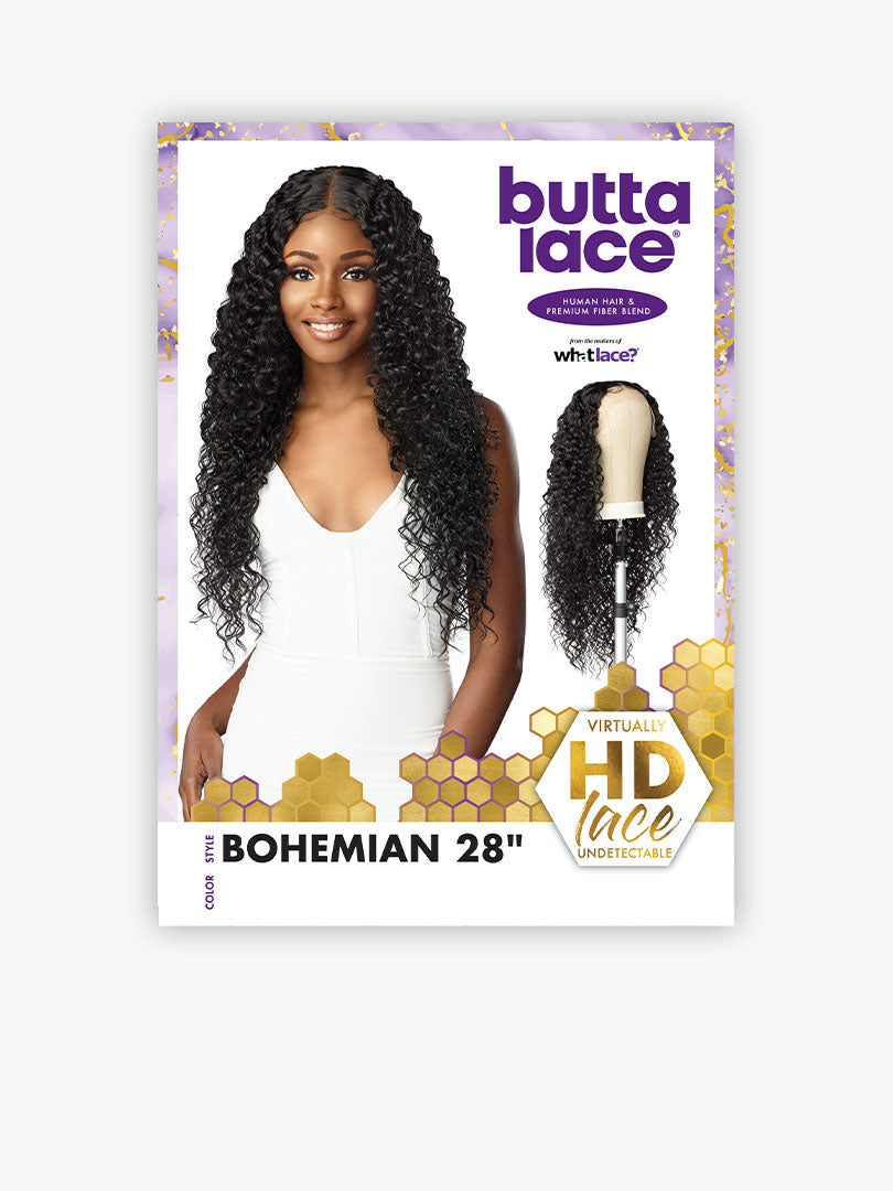 Sensationnel Human Hair Blend Butta HD Lace Front Wig BOHEMIAN 28