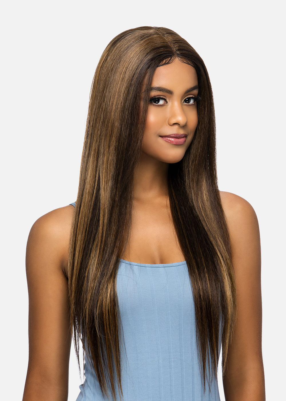 Vivica A Fox Human Hair Blend Lace Front Wig CINDRA