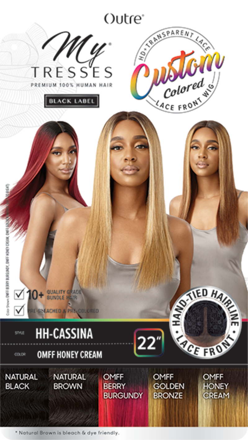 Outre Mytresses 100% Unprocessed Human Hair Custom Colored HD Lace Front Wig CASSINA (discount applied)