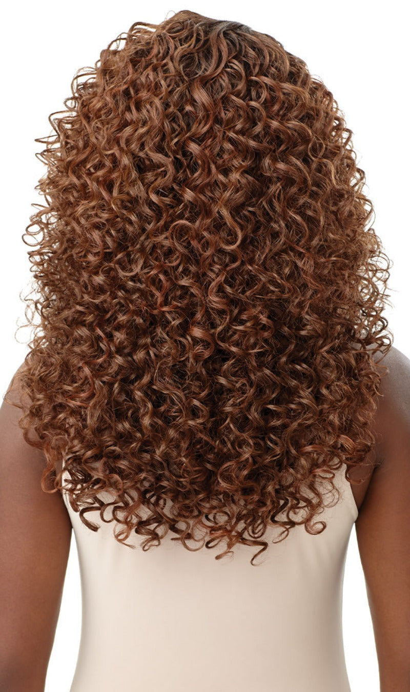 Outre Synthetic Wet & Wavy HD Transparent Lace Front Wig KASILDA