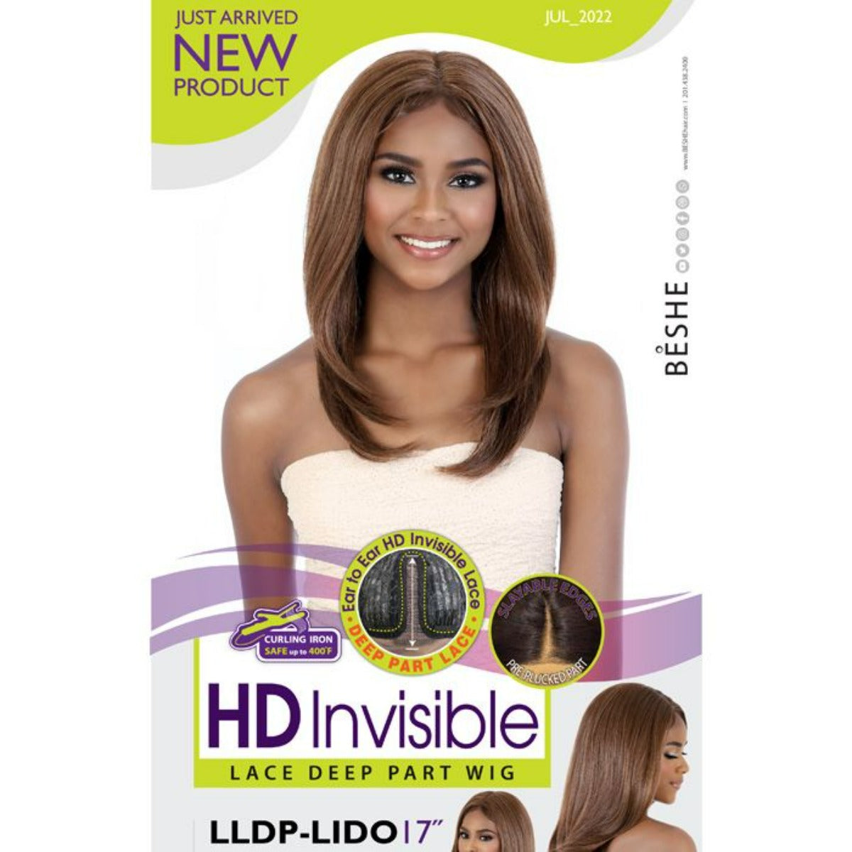 Beshe Synthetic HD Invisible Deep Part Lace Wig LLDP-LIDO