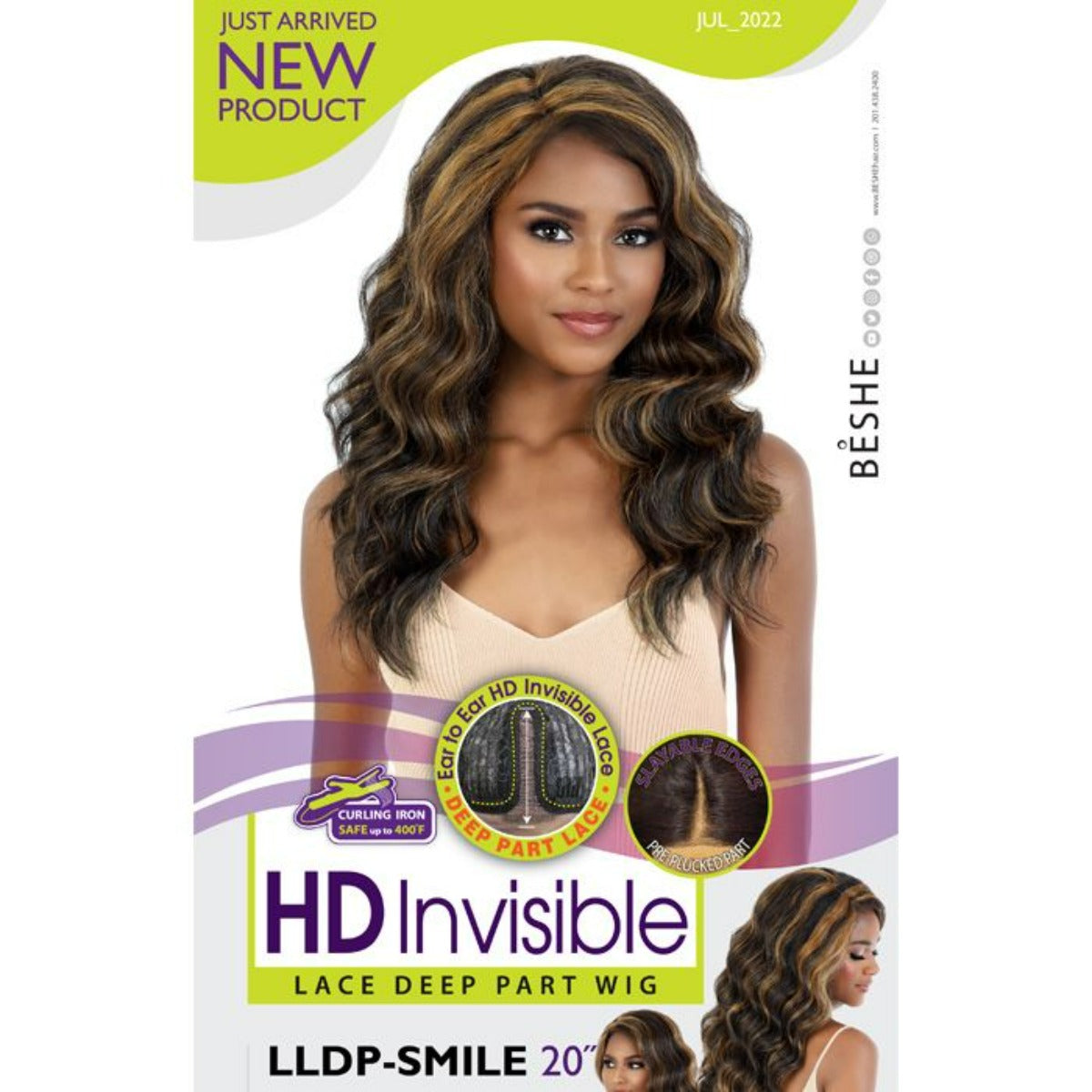 Beshe Synthetic HD Invisible Deep Part Lace Wig LLDP-SMILE