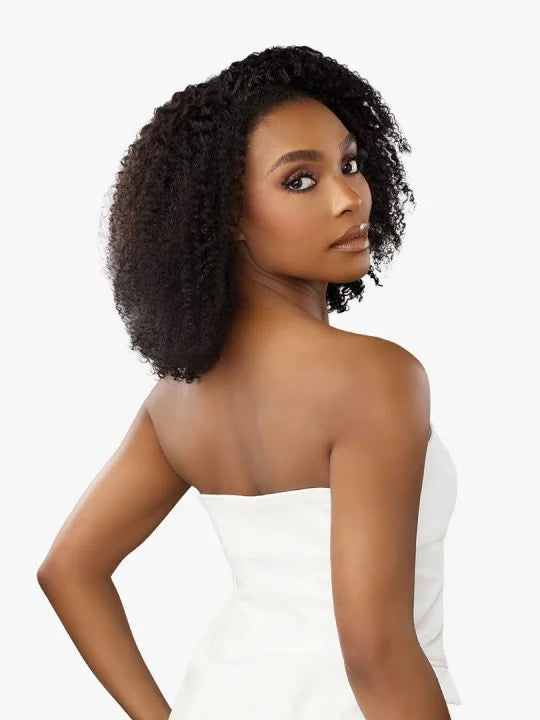 Sensationnel 13A Unprocessed 100% Virgin Human Hair Half Wig 13A HALF WIG KINKY BURMESE CURL 14"
