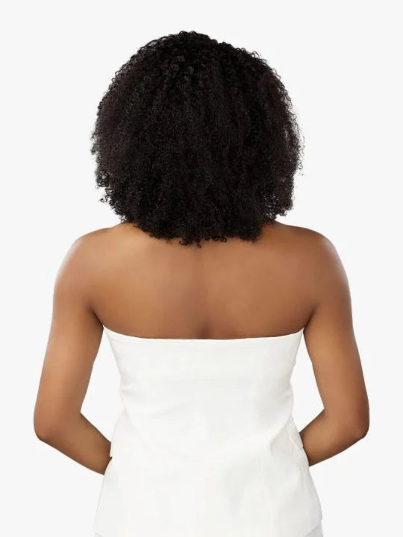 Sensationnel 13A Unprocessed 100% Virgin Human Hair Half Wig 13A HALF WIG KINKY BURMESE CURL 14"