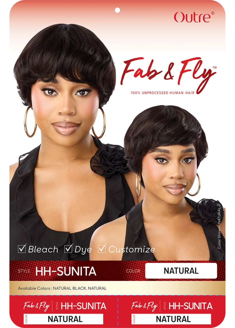 Outre Fab & Fly 100% Unprocessed Human Hair Full Wig SUNITA
