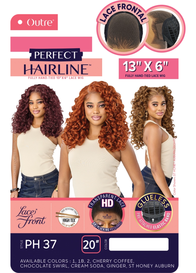 Outre Perfect Hairline Glueless HD Transparent 13x6 Lace Frontal Wig PH 37