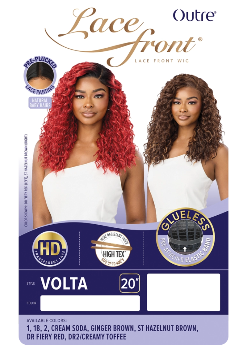 Outre Lace Front Glueless HD Transparent Lace Front Wig VOLTA
