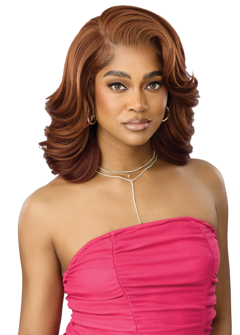 Outre True Frontal Perfect Hairline Glueless 13x6 HD Transparent Lace Frontal Wig PEAK 724