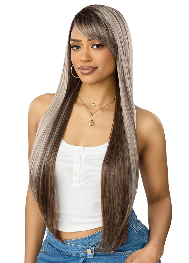 Outre Melted Hairline Glueless HD Transparent Lace Front Wig MH 155