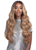 Bobbi Boss Human Hair Blend 13" X 4" Deep Lace Front Wig MBLF190 CARMELA