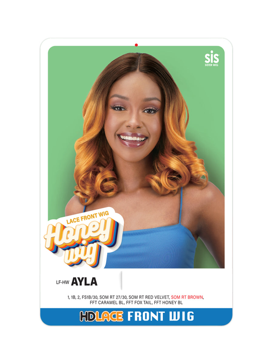 Zury Sis Honey Wig Synthetic Hair HD Lace Part AYLA