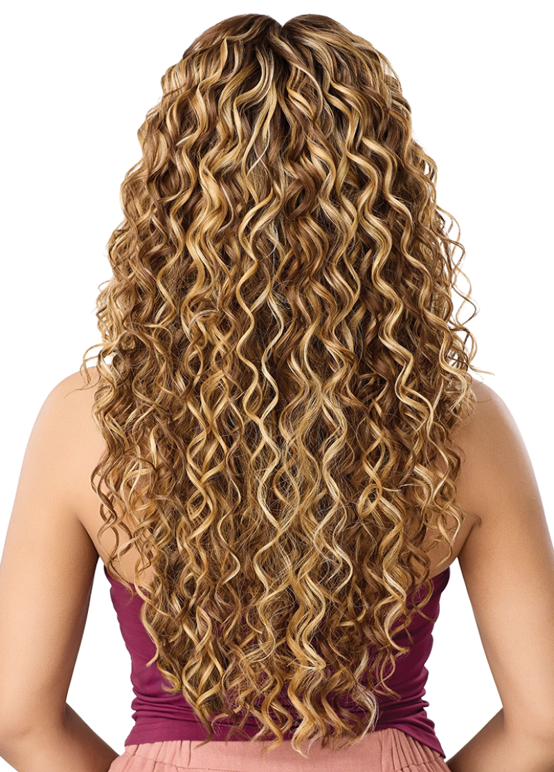 Outre Airtied Glueless Human Hair Blend 13x6 HD Lace Front Wig LOOSE DEEP 24"