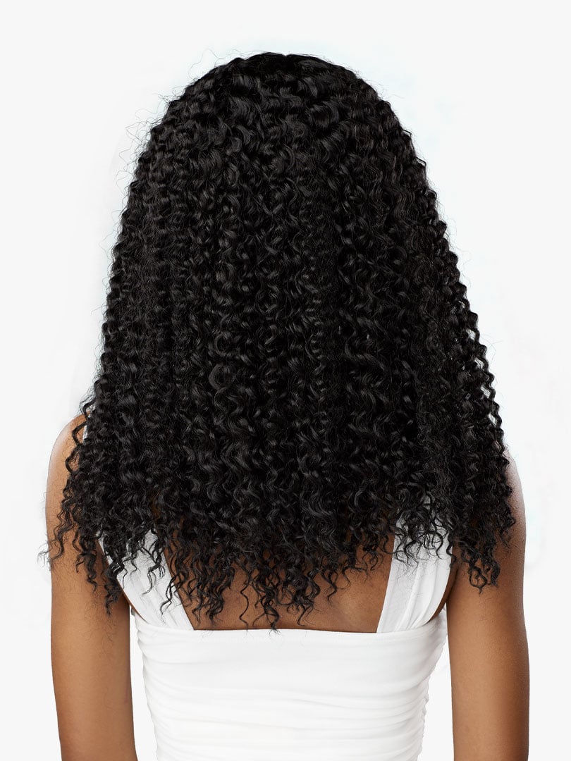 Sensationnel What Lace Butta Lace Human Hair Blend Glueless HD Lace Front Wig KINKY WATER WAVE 18"