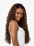 Sensationnel Human Hair Blend Butta Glueless HD Lace Front Wig WATER DEEP 28