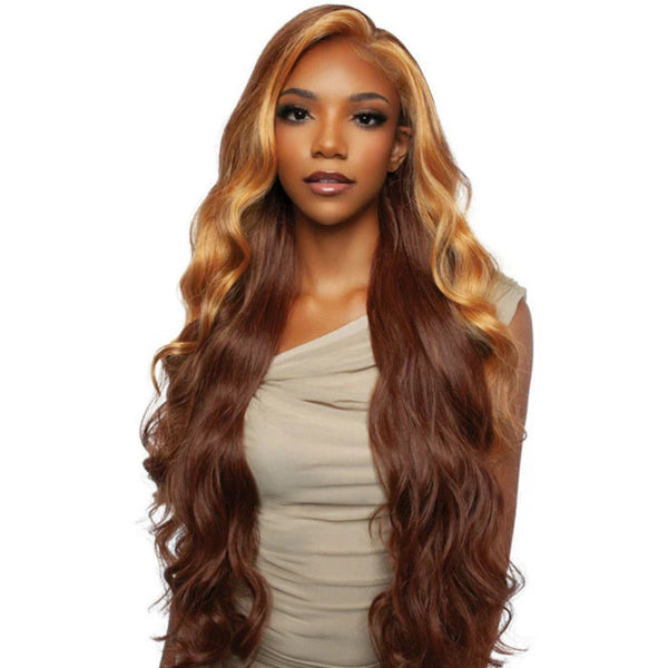 Mane Concept Brown Sugar Skinbond Lace Glueless 9"x6" Pre-Plucked HD Lace Front Wig BSSB202