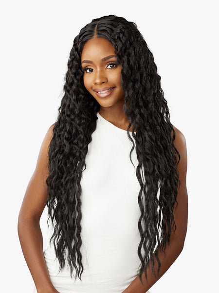 Sensationnel Bare Lace Glueless 100% Hand-Tied Full Lace Human Hair Blend Wig UNIT 6