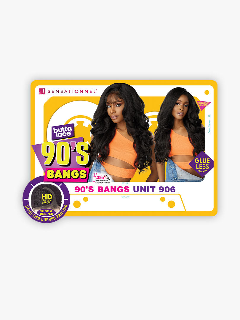 Sensationnel Butta Lace 90's Bangs Glueless HD Lace Front Wig 90's BANGS UNIT 906