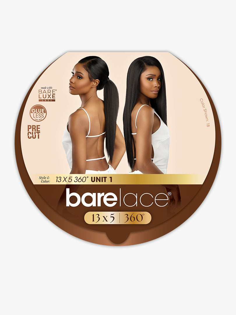 Sensationnel Bare Lace Glueless Lace Frontal Wig 100% Human Hair Blend 13x5 360 UNIT 1