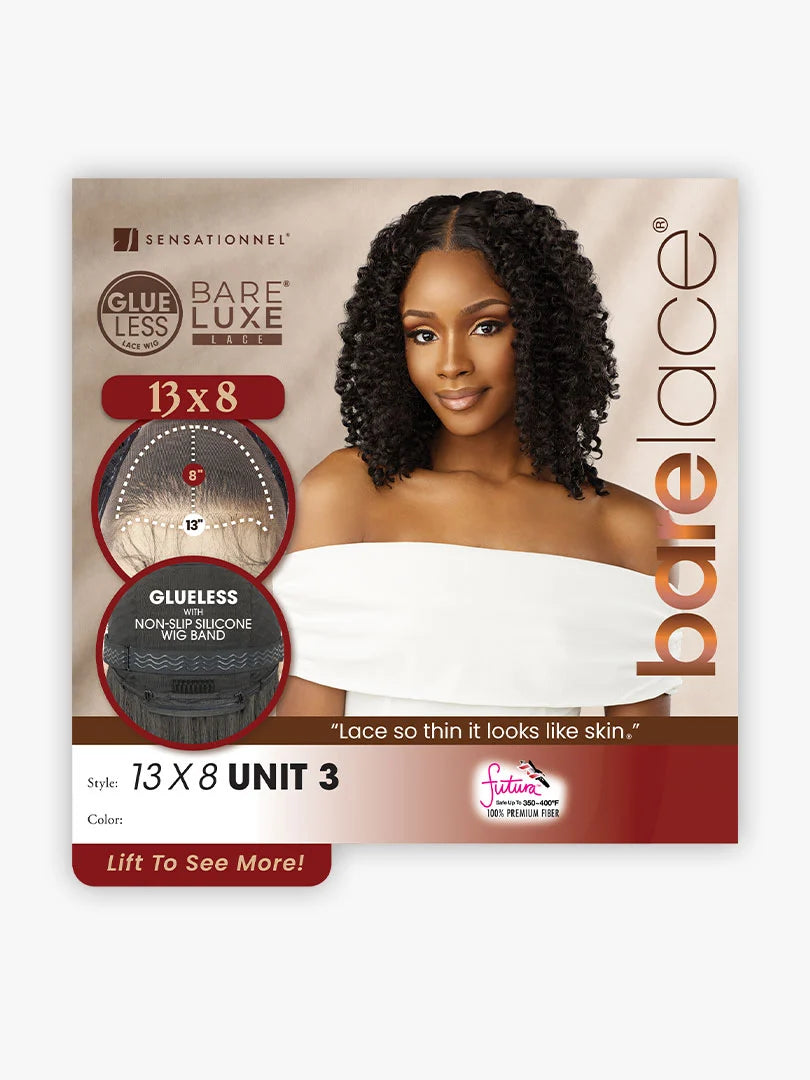 Sensationnel Bare Lace Glueless 13x8 HD Transparent Lace Front Wig UNIT 3