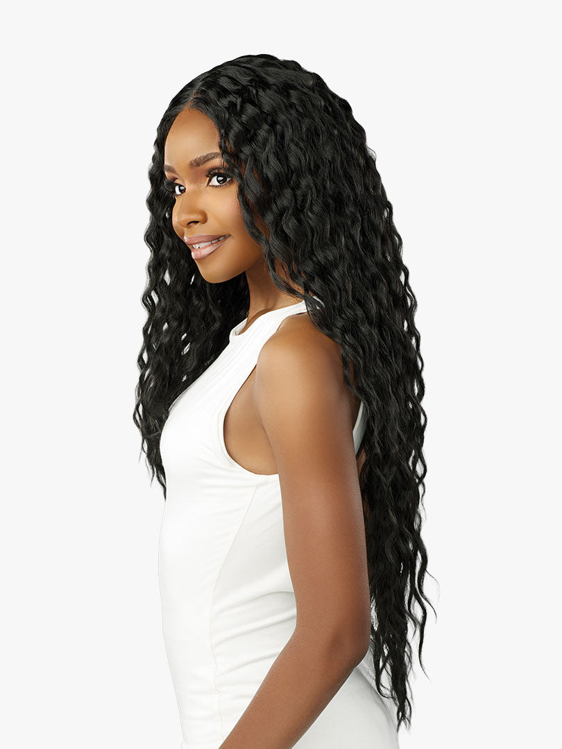 Sensationnel Bare Lace Glueless 100% Hand-Tied Full Lace Human Hair Blend Wig UNIT 6